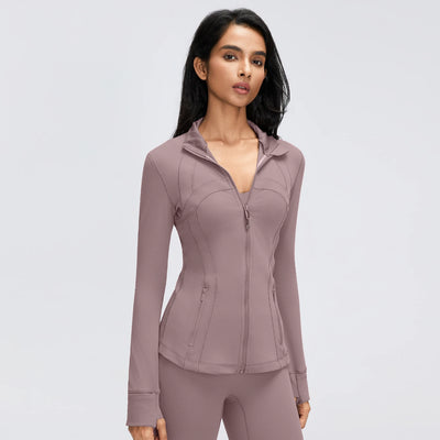 SPARK Women's Slim-Fit Zip-Up Yoga Jacket DQ26110