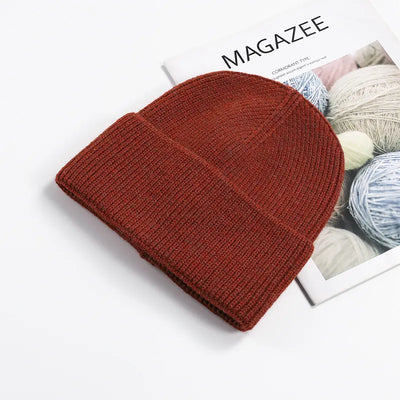 SPARK Unisex Thick Knit Beanie | Warm Winter Cuffed Hat with Ear Coverage