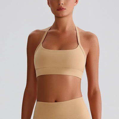 SPARK Breathable Halter Padding Sports Bra LQ8020
