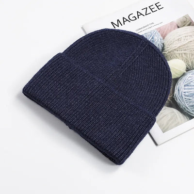 SPARK Unisex Thick Knit Beanie | Warm Winter Cuffed Hat with Ear Coverage