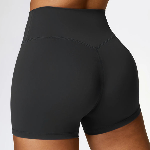 SPARK Simple High Waist Tummy Control Yoga Shorts ZC8519