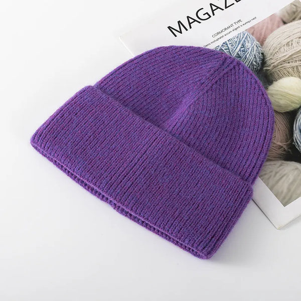 SPARK Unisex Thick Knit Beanie | Warm Winter Cuffed Hat with Ear Coverage