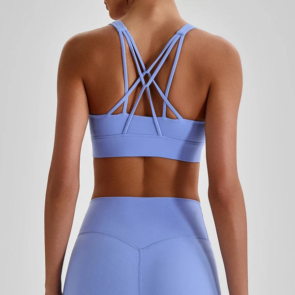 SPARK Women’s Crisscross Back Breathable Yoga Bra LQ4135