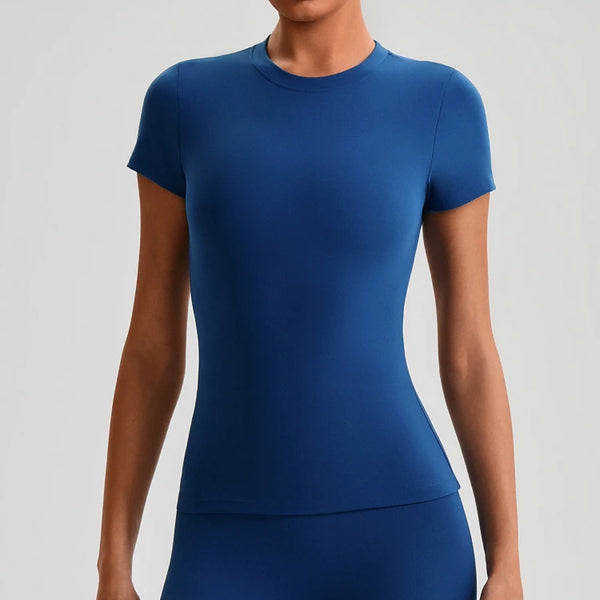 SPARK Women's Slim Quick-Drying Short-Sleeve Yoga Top LQ2009