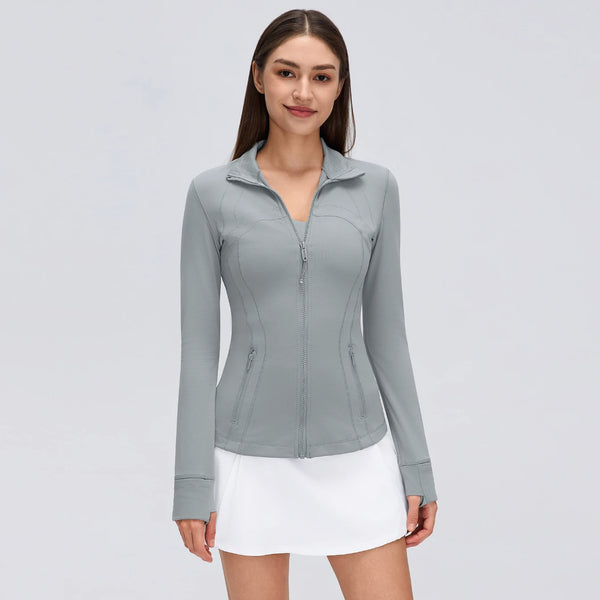 SPARK Women's Slim-Fit Zip-Up Yoga Jacket DQ26110