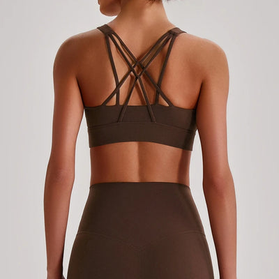 SPARK Women’s Crisscross Back Breathable Yoga Bra LQ4135