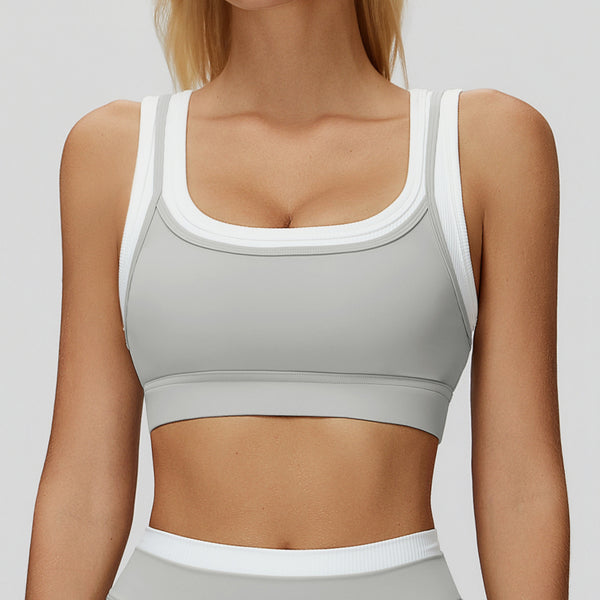 SPARK_Fake_Two-Piece_Yoga_Sports_Bra_with_Ribbed_Design_in_grey