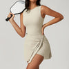 SPARK Golf Athletic Dress Workout Rompers-beige