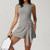 SPARK Golf Athletic Dress Workout Rompers-gray