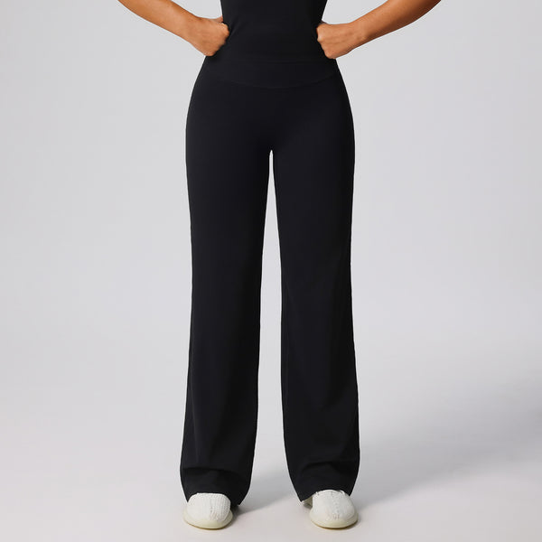 SPARK High Waisted Wide Leg Sweatpants for Women in black