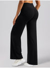 SPARK High Waisted Wide Leg Sweatpants for Women in black side