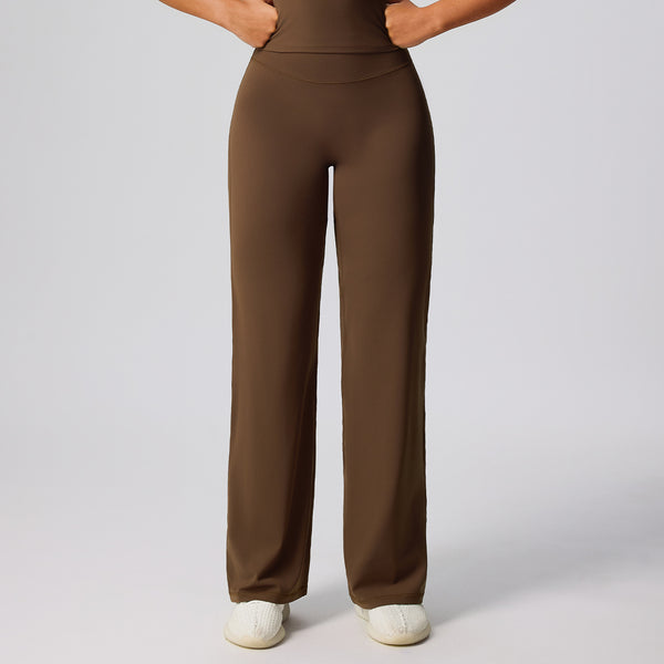 SPARK High Waisted Wide Leg Sweatpants for Women in brown