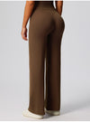 SPARK High Waisted Wide Leg Sweatpants for Women in brown back