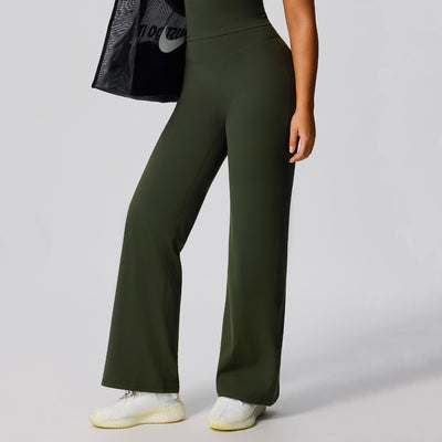SPARK High Waisted Wide Leg Sweatpants for Women in green