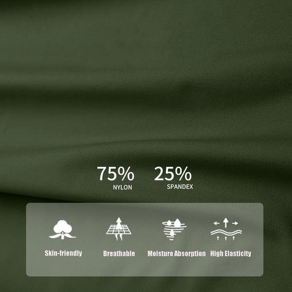 SPARK High Waisted Wide Leg Sweatpants for Women in green fabric