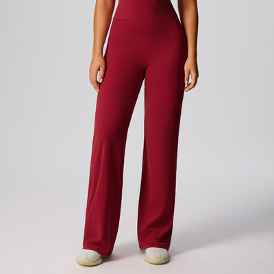 SPARK High Waisted Wide Leg Sweatpants for Women in red 
