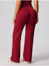 SPARK High Waisted Wide Leg Sweatpants for Women in red back
