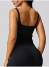 SPARK New Women's Quick-Dry Yoga Tank Top in black back 