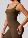 SPARK New Women's Quick-Dry Yoga Tank Top in brown side