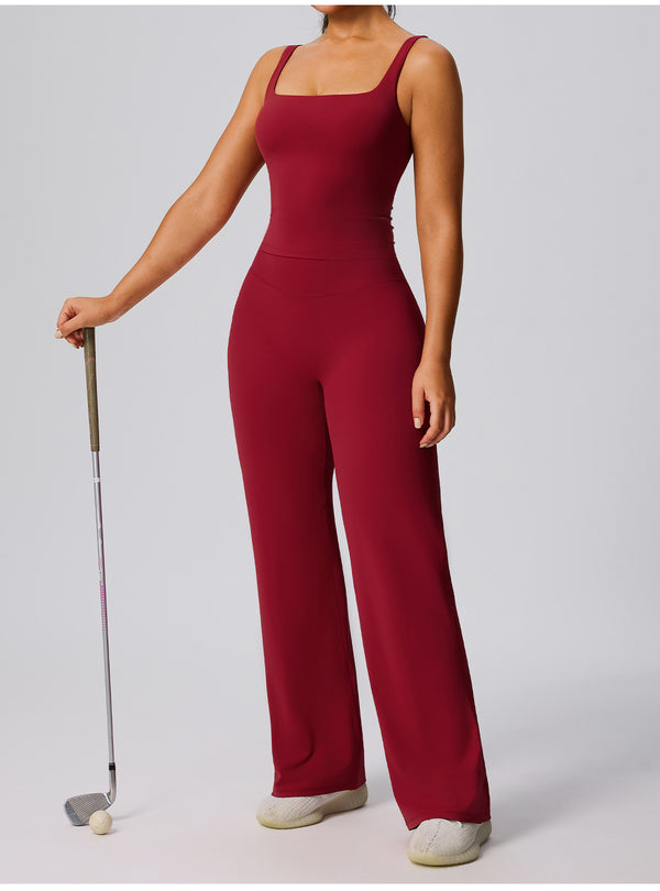 SPARK New Women's Quick-Dry Yoga Tank Top in red a set