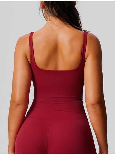 SPARK New Women's Quick-Dry Yoga Tank Top in red back