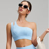 SPARK One-Shoulder Yoga Sport Bra For Women in blue