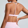 SPARK Seamless Backless Sports Bra -Light Pink