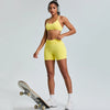 SPARK Seamless Backless Sports Bra -Yellow