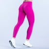 SPARK Seamless Cross Waist Hip Lift Yoga Pants in Fluorescent pink back