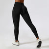 SPARK Seamless Crossover Waist Workout Leggings-black