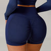 SPARK Seamless Crossover Waist Workout Shorts-back