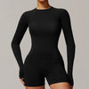 SPARK Seamless Fitness Long Sleeve Top-black