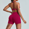 SPARK Seamless Scrunch Workout Set-Dark Red