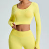 SPARK Seamless Yoga Crop Top-Yellow