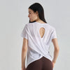 SPARK Summer Hollow Beautiful Back Sports Top-white