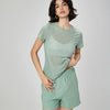 SPARK Summer Hollow Beautiful Back Sports Top_Greymint