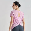 SPARK Summer Hollow Beautiful Back Sports Top_Vitapink