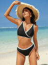 SPARK Triangle High Cut Bikini Sets for women -Black