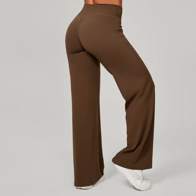 SPARK Ultra Comfortable High Waist Tummy Control Sweatpants in brown