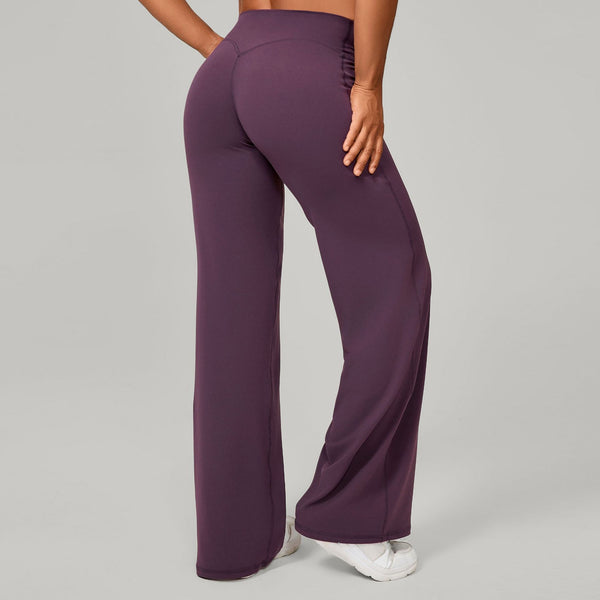 SPARK Ultra Comfortable High Waist Tummy Control Sweatpants in purple back