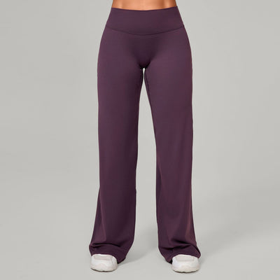 SPARK Ultra Comfortable High Waist Tummy Control Sweatpants in purple front