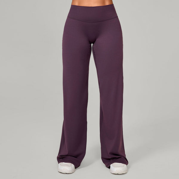 SPARK Ultra Comfortable High Waist Tummy Control Sweatpants in purple front