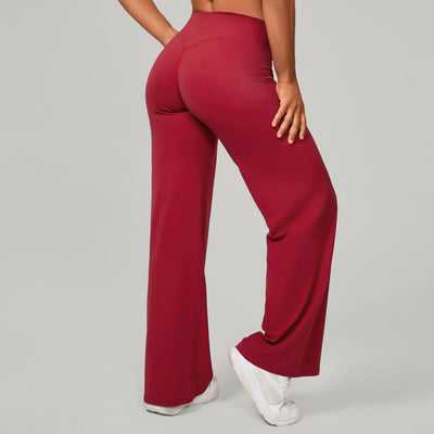 SPARK Ultra Comfortable High Waist Tummy Control Sweatpants in red