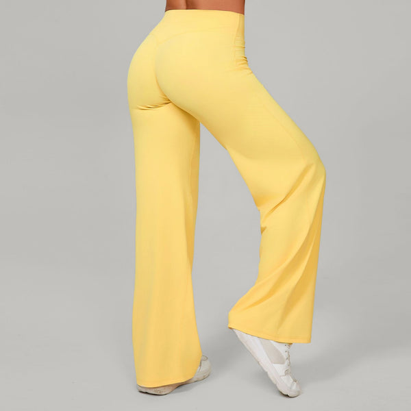 SPARK Ultra Comfortable High Waist Tummy Control Sweatpants in yellow
