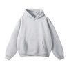 SPARK Unisex Plush Lining Sweatshirts-Flower Grey