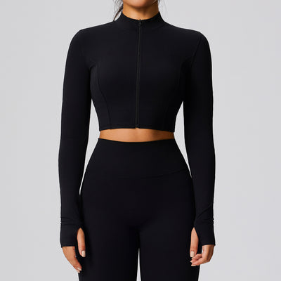 SPARK Women's Fitness Short Jacket Outerwear in black