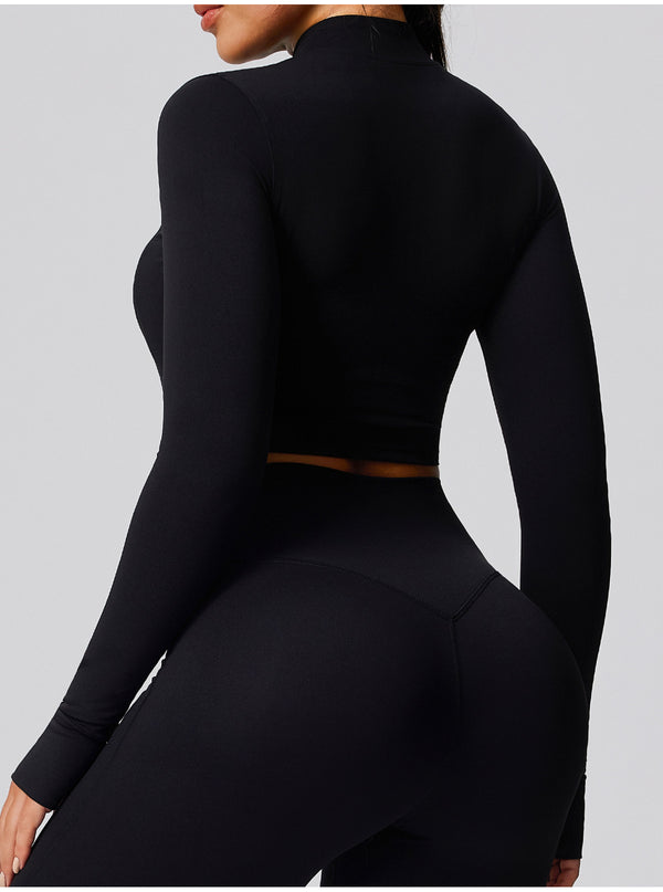 SPARK Women's Fitness Short Jacket Outerwear in black back