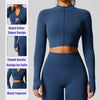 SPARK Women's Fitness Short Jacket Outerwear in blue details