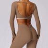 SPARK Workout Crop Top with Hollow Back-back