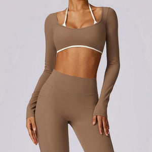 SPARK Workout Crop Top with with Built in Bra ZC8605